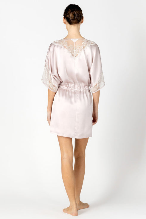 NK Imode Agatha Nostalgia Hanky Short Silk Robe